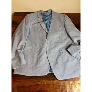 LINEAGE Men's Pacific‎ Blue Performance Stretch Fabric Blazer Jacket Size L